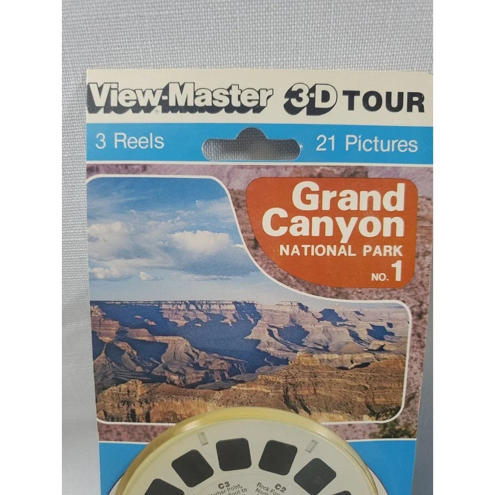 Vintage • View Master 3-D Tour-Grand Canyon No 1 & 2 - NOS - 3 Reels/21 Pictures